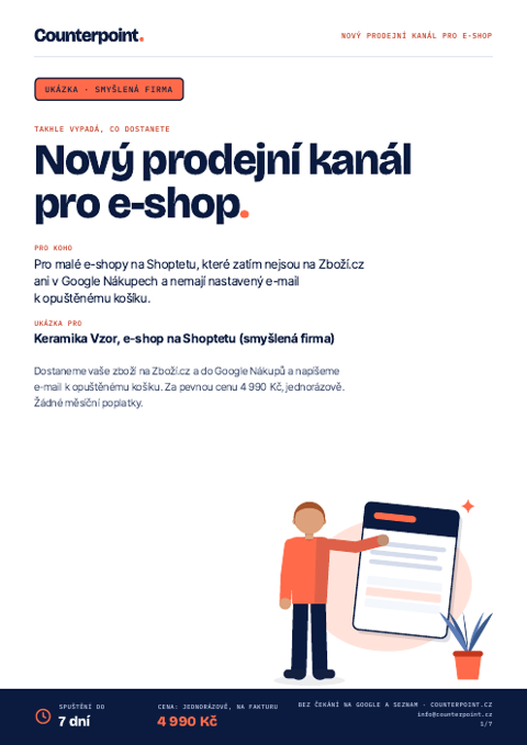 Náhled PDF ukázky: nový prodejní kanál pro e-shop