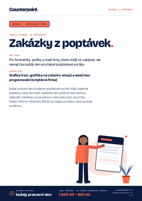 Náhled PDF ukázky: zakázky z poptávek